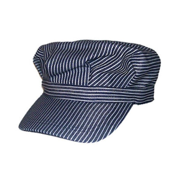 Children's Adjustable Blue Deluxe Train Engineer Railroad Conductor Hat Children's Adjustable Blue Deluxe Train Engineer Railroad Conductor Hat