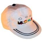 Train Hat for Toddlers - White - Small