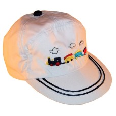 RTD-2508 : Train Hat for Toddlers - White - Small at TrainEngineerHats.com