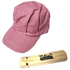 RTD-5005 : Deluxe Pink Train Engineer Hat and Train Whistle Set for Children at TrainEngineerHats.com